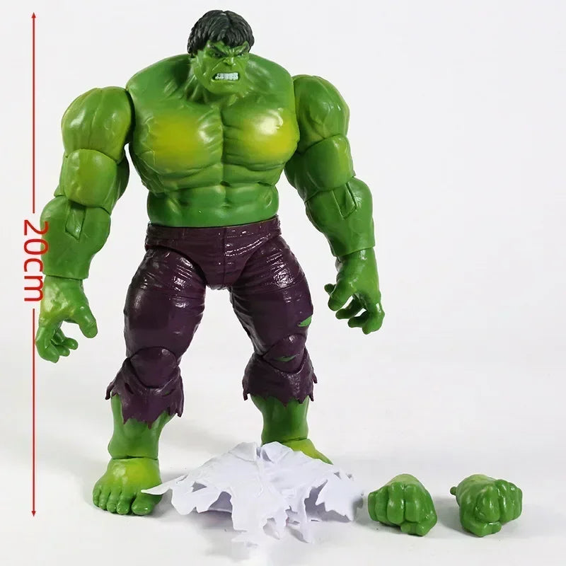 Doll articulée Marvel Hulk de 8 pouces - Figurine en PVC faite à la main pour enfants, parfait cadeau d'anniversaire ou de Noël