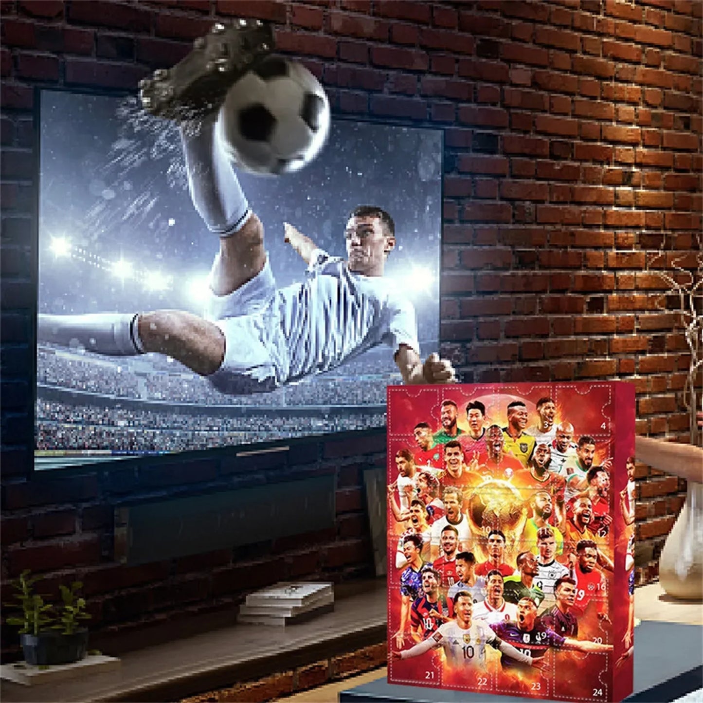 Calendrier de l'Avent de Soccer 2024 - Ensemble de compte à rebours de 24 jours pour enfants, Cadeaux de Noël sportifs amusants