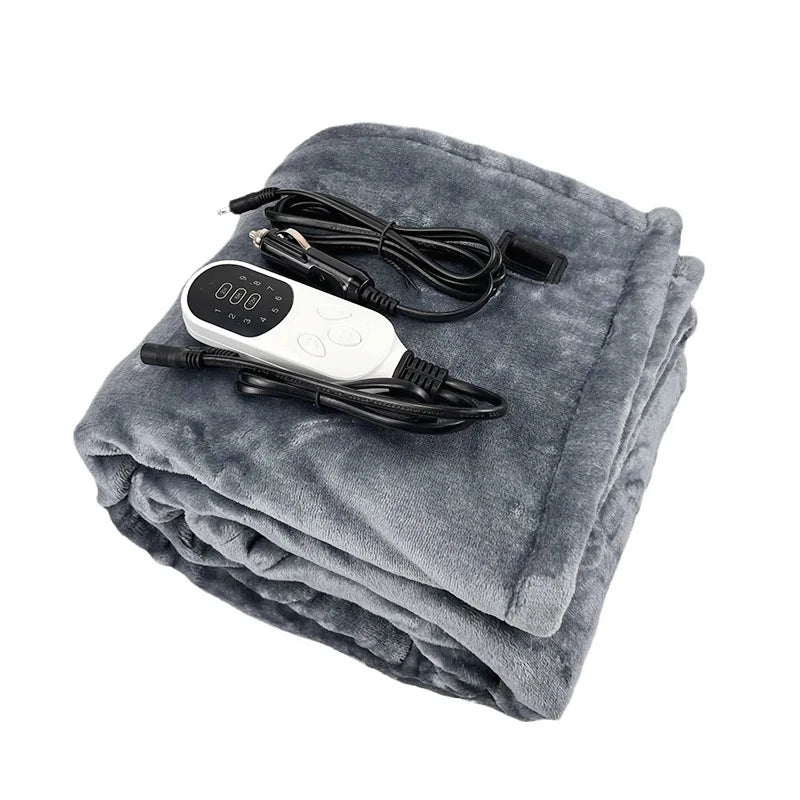 ChauffRider – Plaid Chauffant pour Voiture avec Minuterie et 9 Niveaux de Chaleur