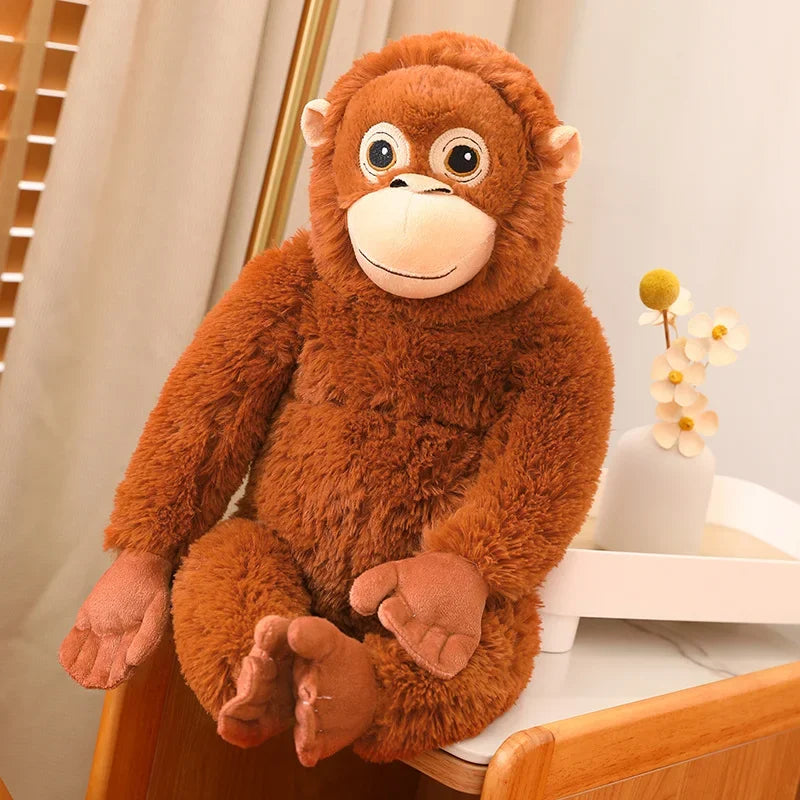 Floroux - Figurine en peluche chimpanzé câlin pour des heures de jeu amusant