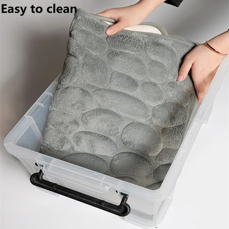 Floroux - Ensemble de tapis de bain absorbants
