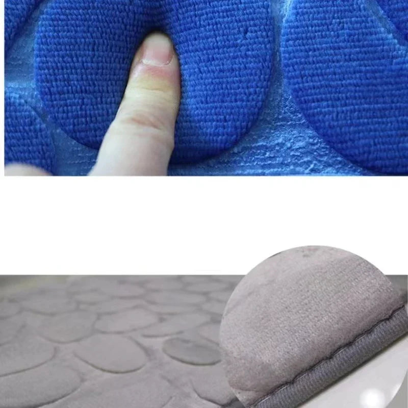 Floroux - Ensemble de tapis de bain absorbants