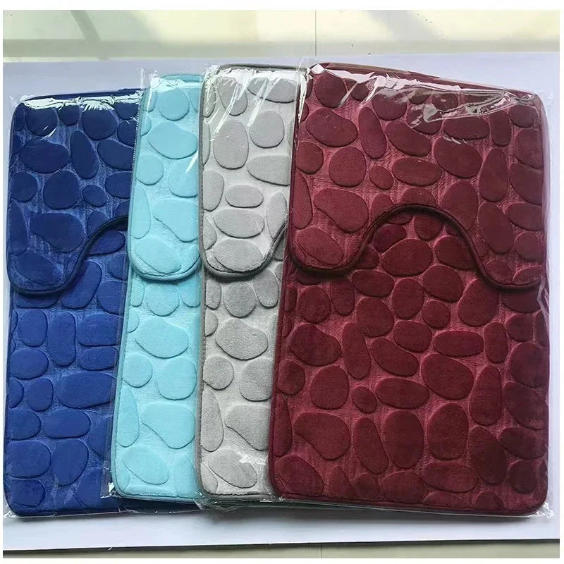 Floroux - Ensemble de tapis de bain absorbants