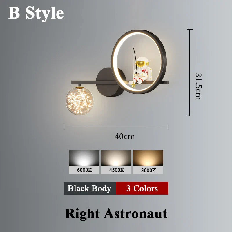 Applique murale Space Sconce projecteur d'étoiles en métal