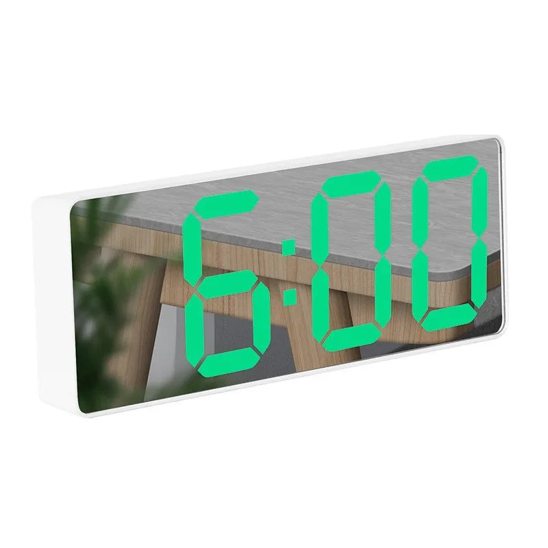 Réveil Miroir LuxTime – Réveil Électronique LED avec Fonction Alarme