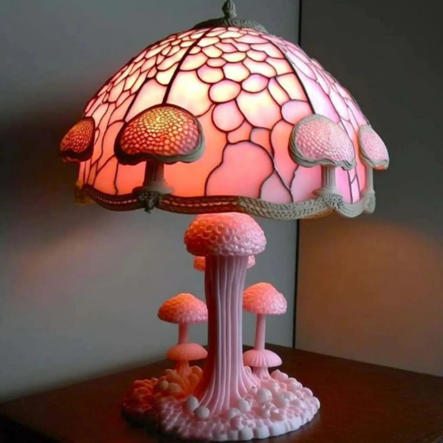 Lampe de table vintage champignon