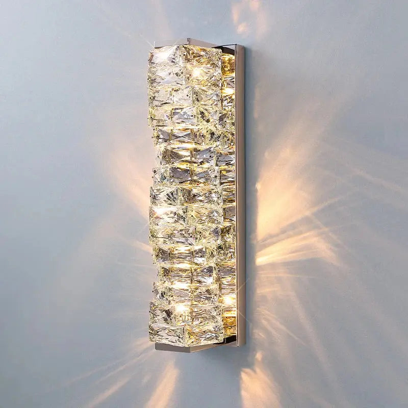 ÉléganceLumi - Applique Murale en Cristal Doré