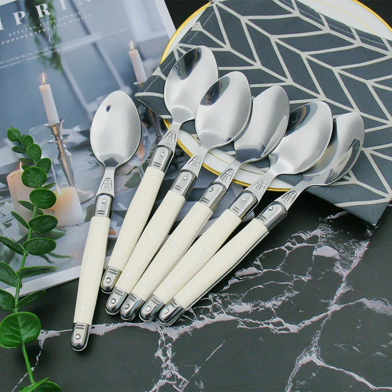 Set de couverts Laguiole couleur ivoire