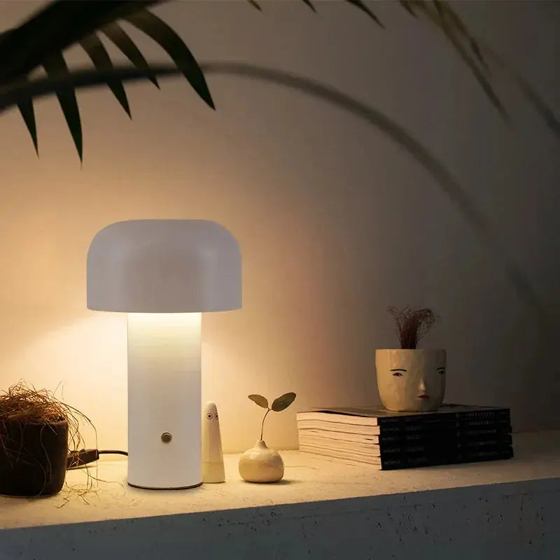 LumiChampignon - Lampe de Chevet LED Multicolore avec Charge USB