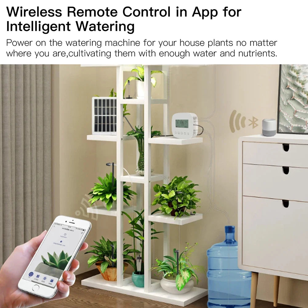 Tuya Smart Water Pump Timer - Contrôle d'arrosage par irrigation micro-goutte WiFi via les applications SmartLife Google Alexa