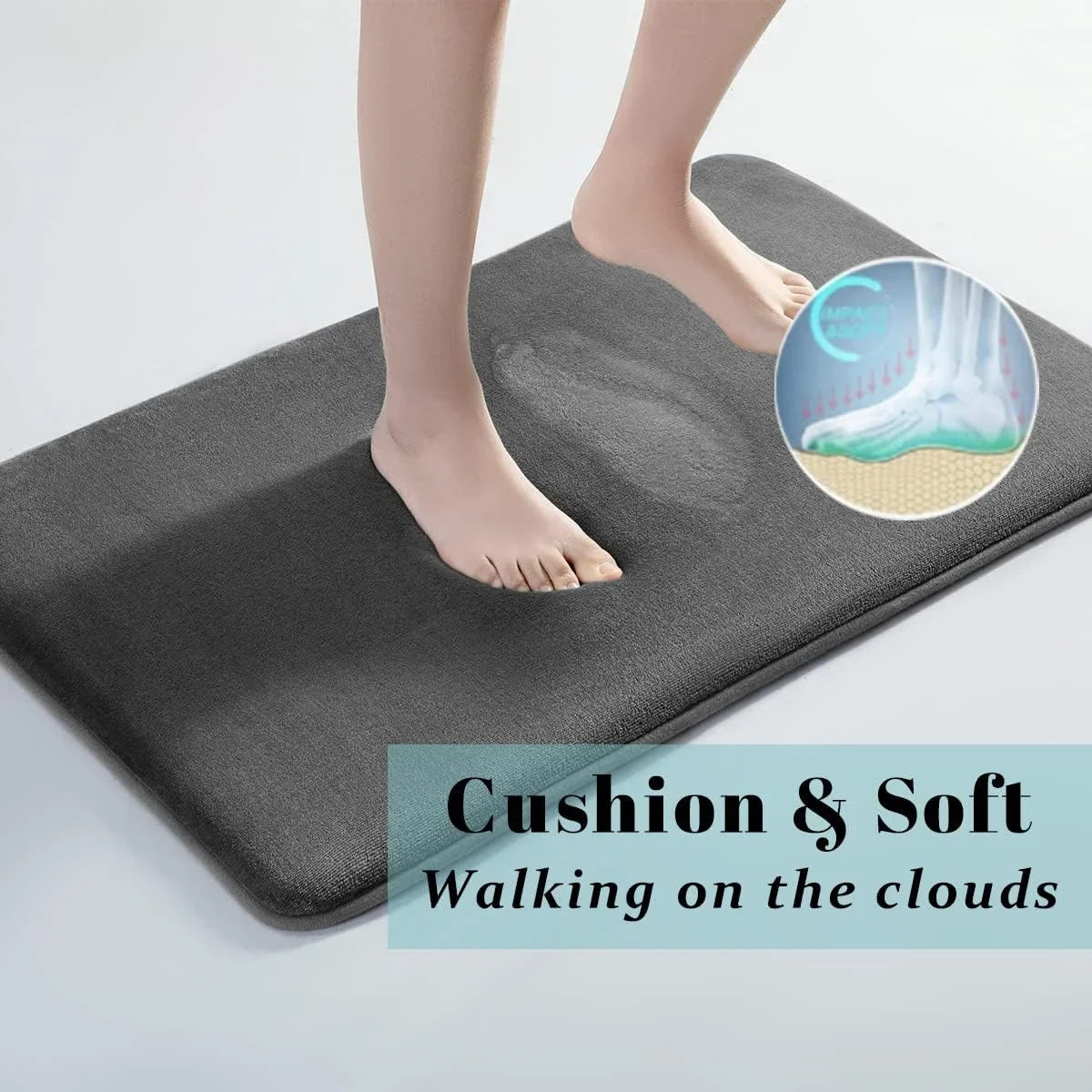 Tapis ÉpongeMax – Tapis de Bain Super Absorbant et Antidérapant en Velours de Corail