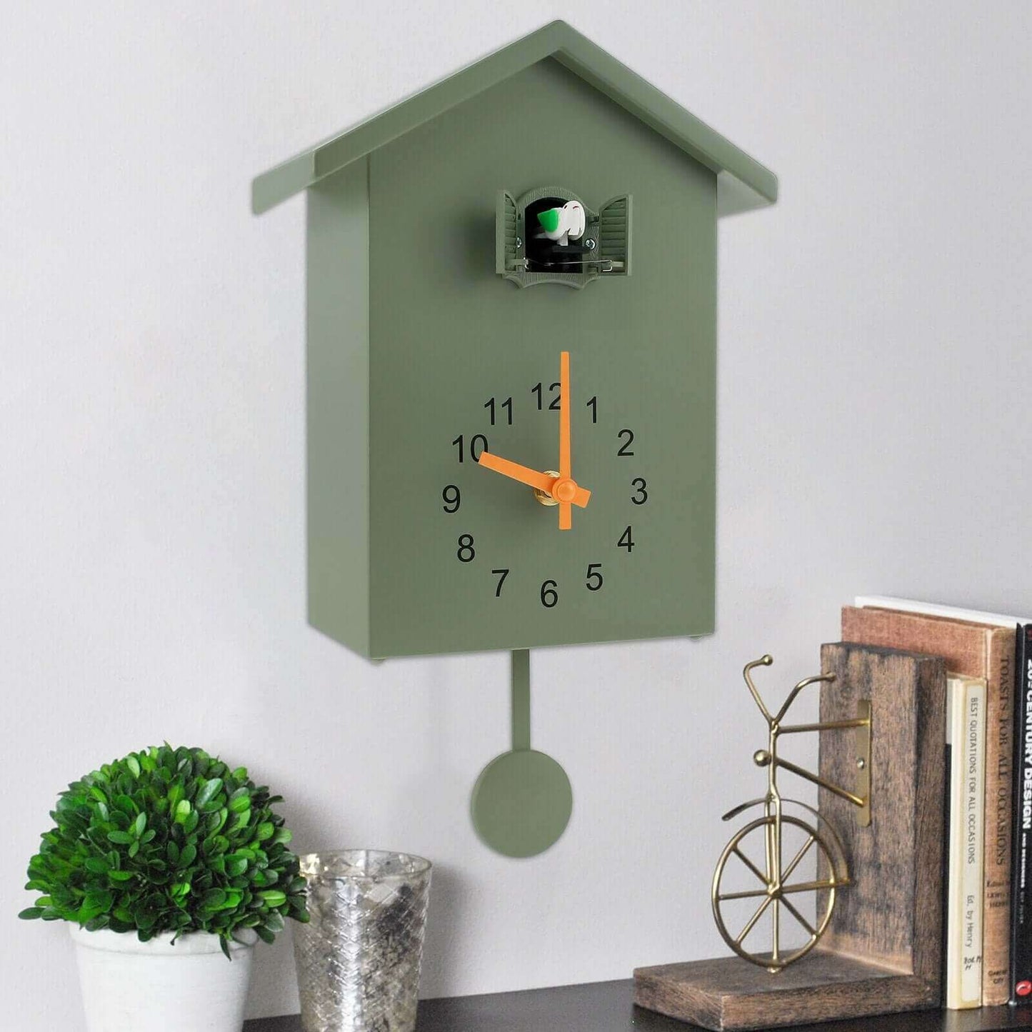 Horloge murale contemporaine en quartz coucou