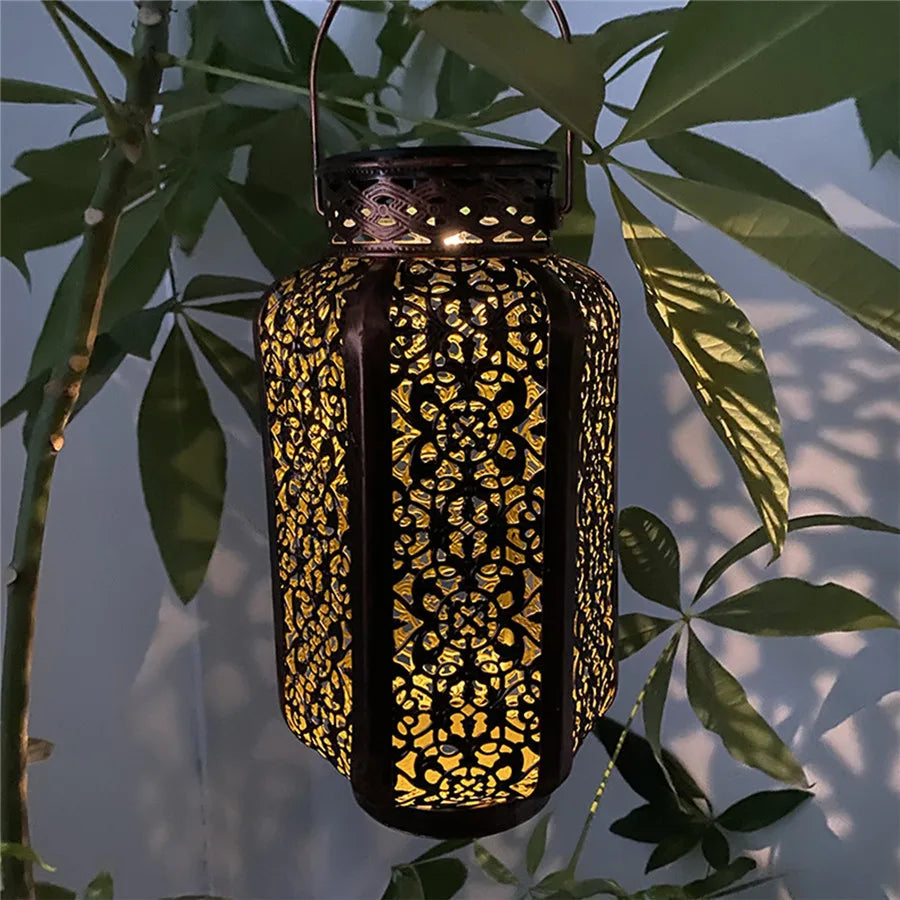 Floroux Art Deco Solar Lamp | Elegant Garden Lighting | Durable LED Lamp | Decorative Outdoor Light