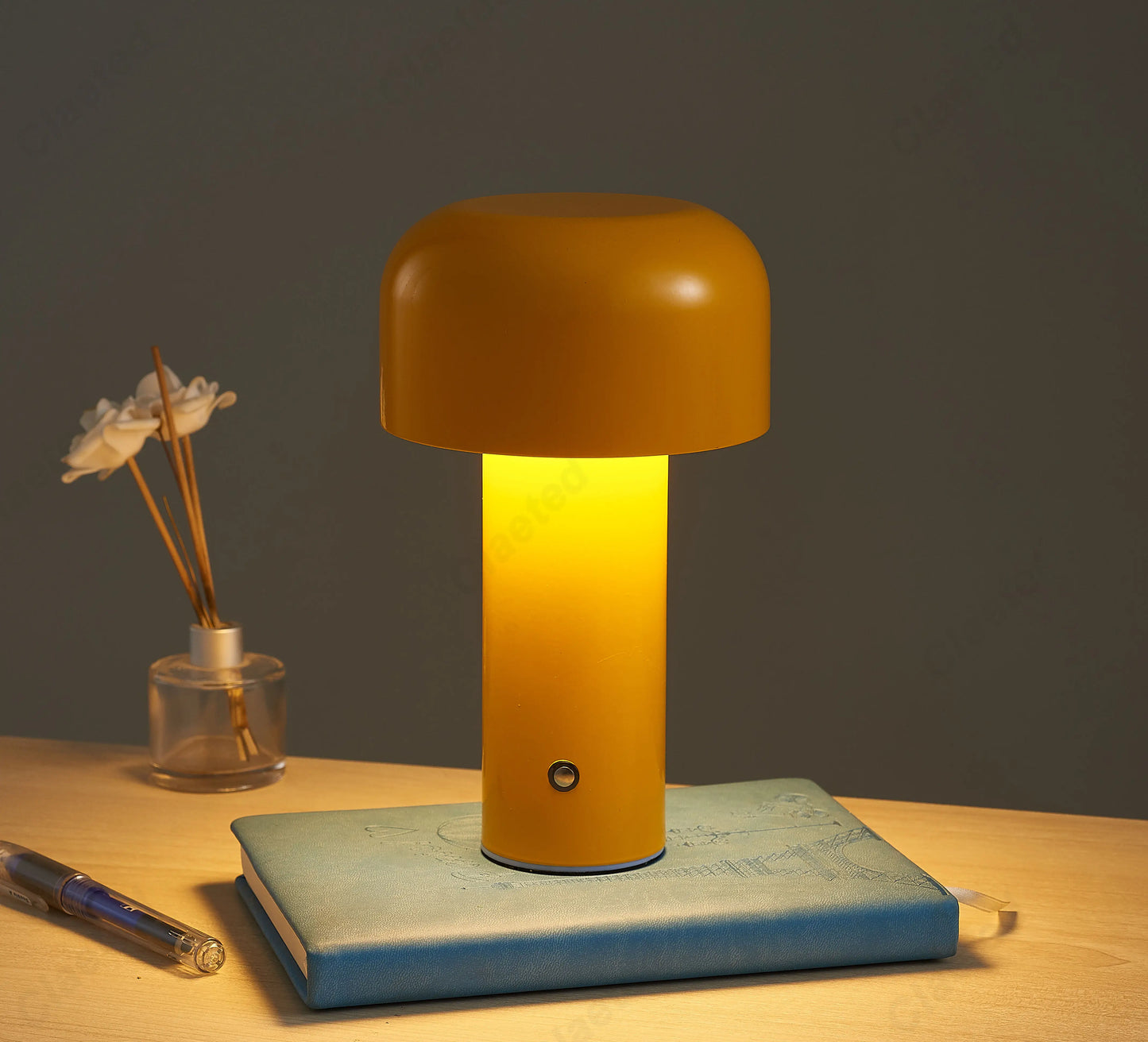 Lampe de table champignon designer italien - Lampe de nuit portable sans fil à toucher