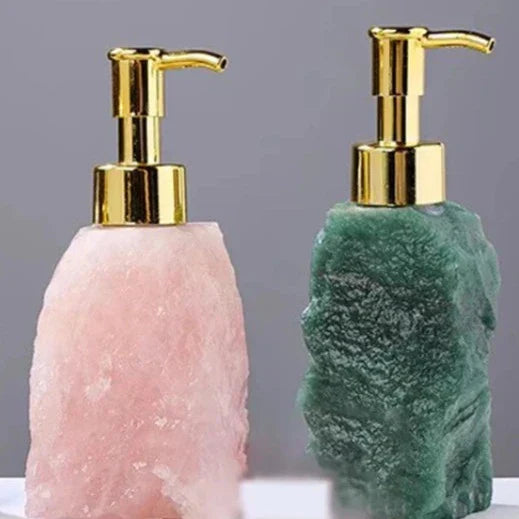 Floroux | Distributeur de savon en pierre précieuse | Élégance pour votre salle de bain