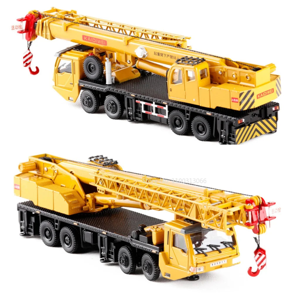 Jouet de grue en alliage de scale diecast - Modèle à direction à quatre roues rotatif à 360° pour enfants