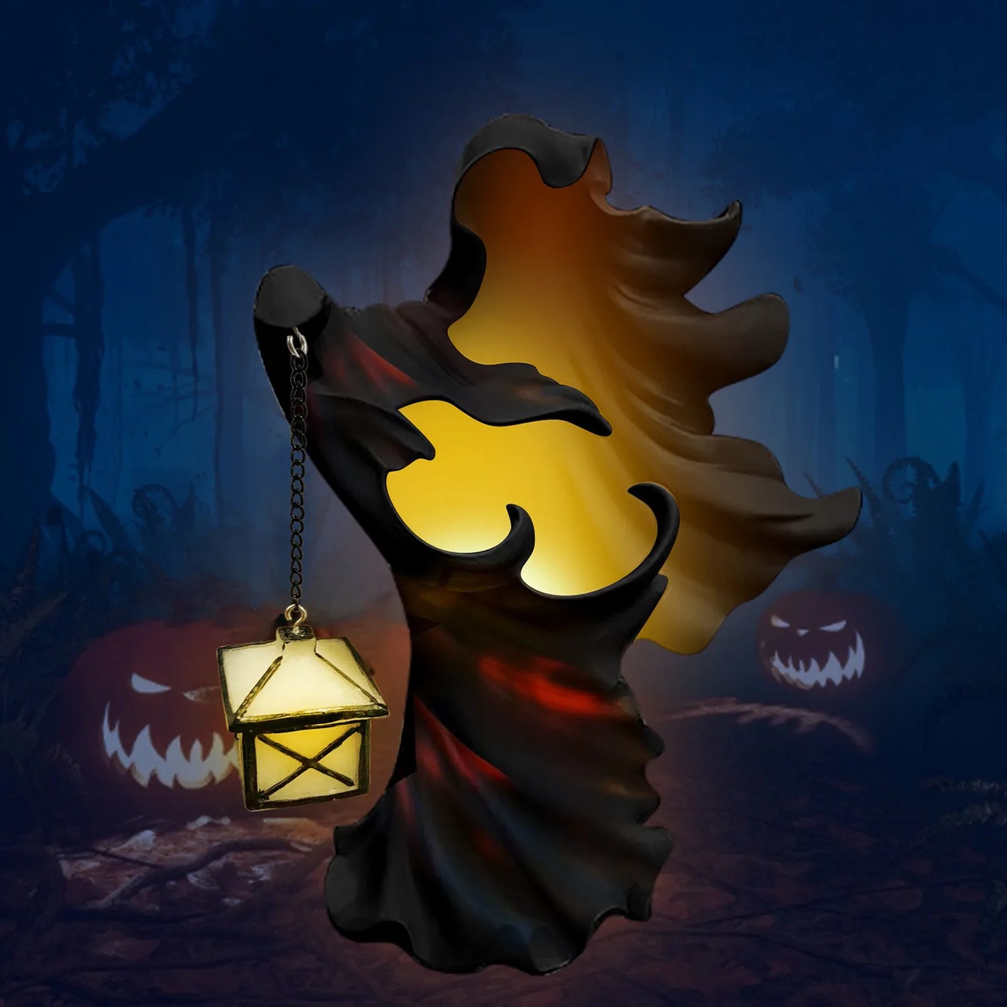 Figurine en résine Sorcière Lampe