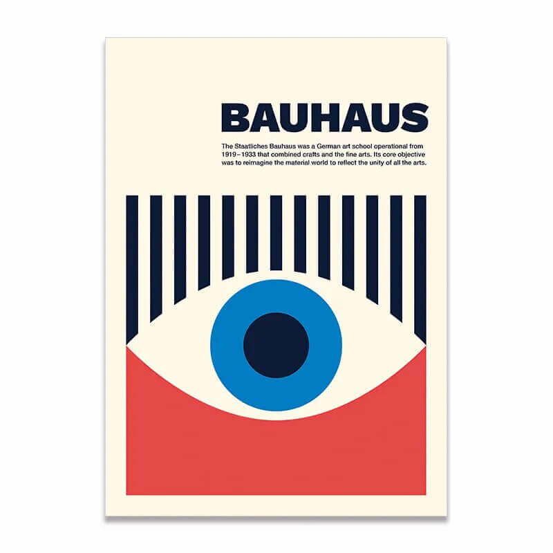 Affiche premium en toile Bauhaus créatif