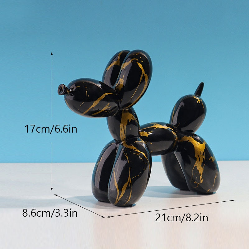Figures de chien ballon nordiques statue d'intérieur