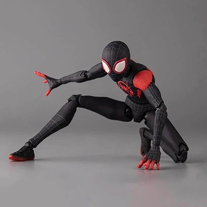 Marvel Spider-Man Miles Morales Figurine en PVC - Modèle de Jouet Sentinel Détails pour les Fans de Into the Spider-Verse 13cm (5.1 pouces)