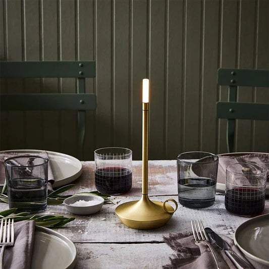 Floroux Lampe de Poche à Bougie | Lampe LED au Design Vintage | Décor d'Extérieur pour Jardin & Terrasse