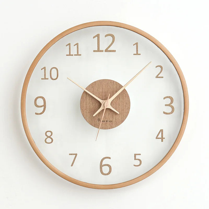 Floroux Mesure du Temps | Horloge Murale en Verre Élégante pour Votre Maison