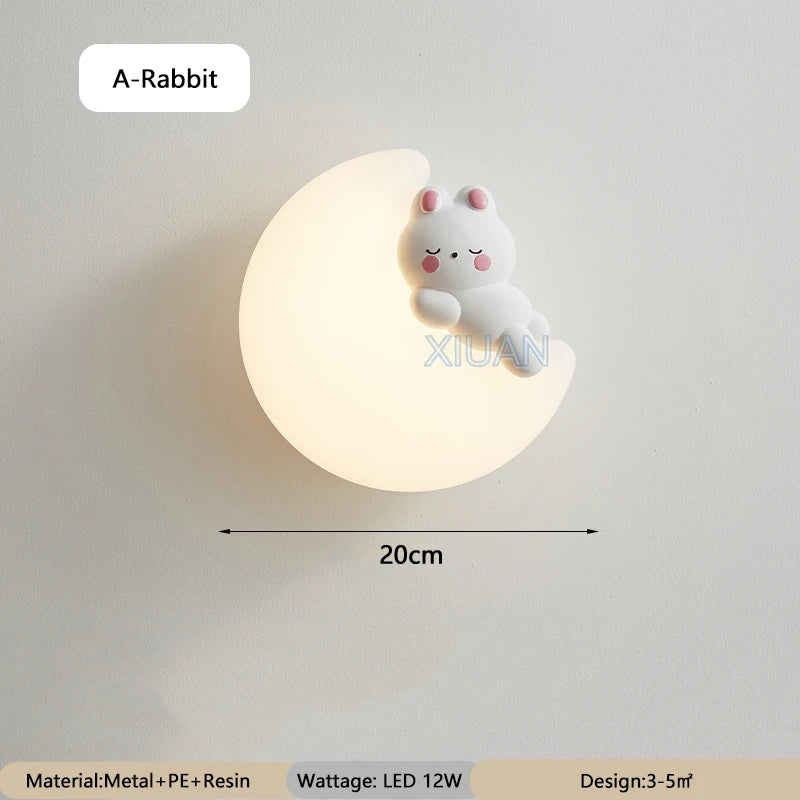 MoonAnimal – Lampe de Lune Magique pour Chambres d'Enfants