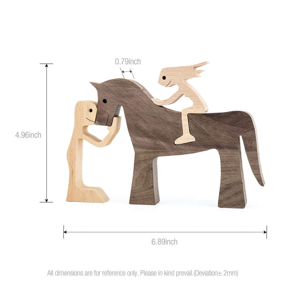 Animaux en bois danois Ornements