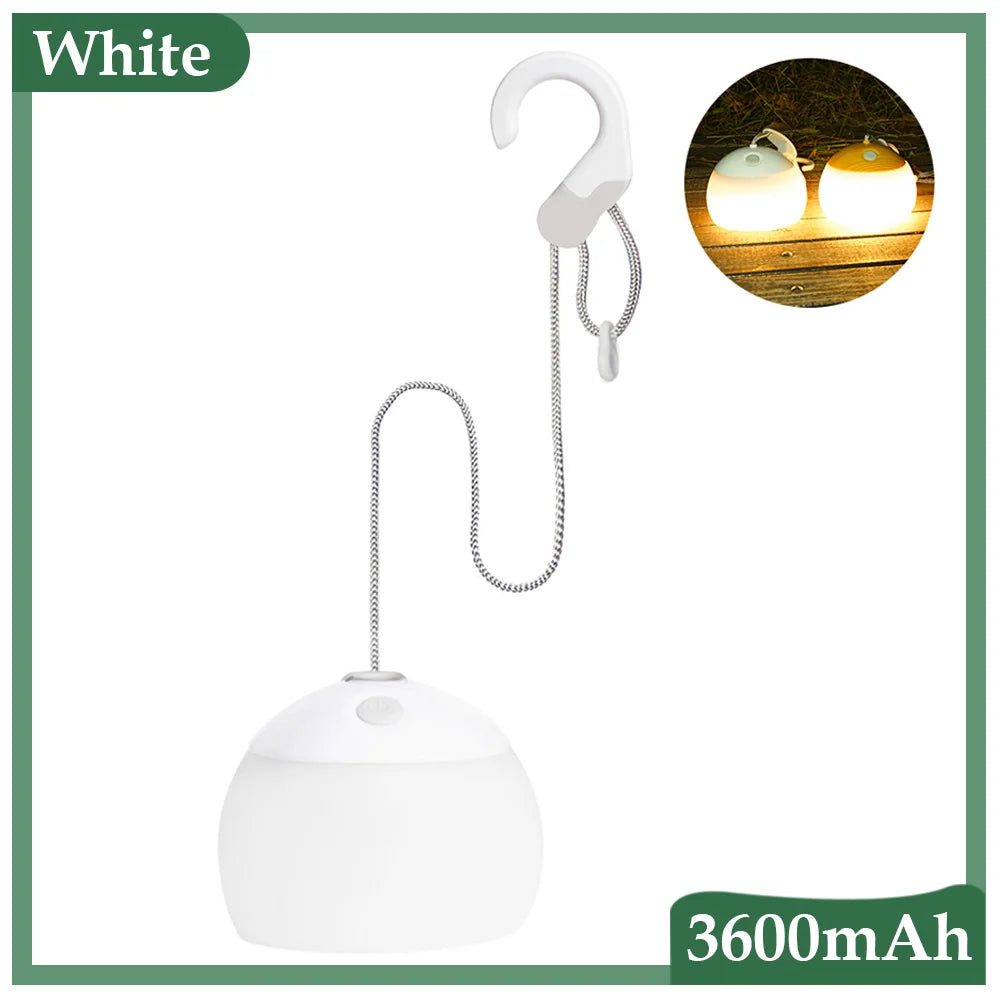 CampGlow - Lampe de camping rétro rechargeable avec USB