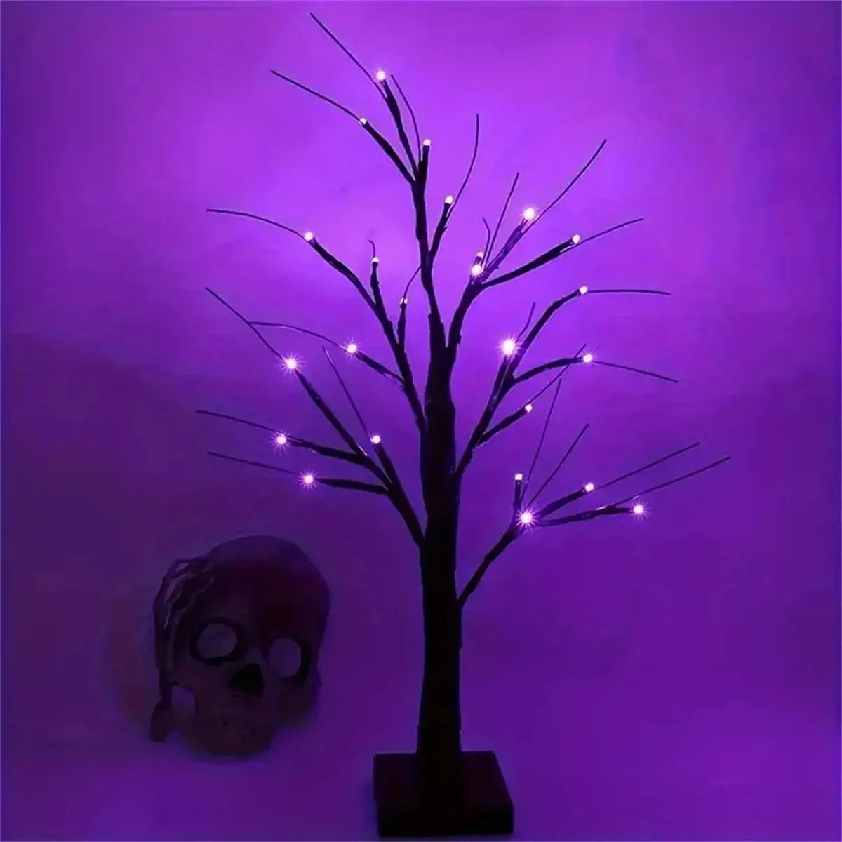 BirchLight - Lampe Arbre Bouleau Halloween Déco Intérieure