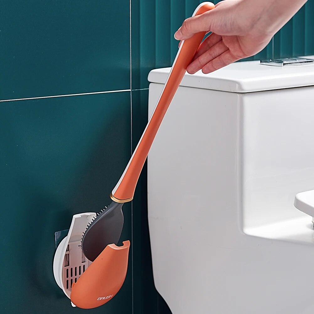 SumiClean - Brosse de Toilette en Silicone Rigoriste pour Votre Salle de Bain