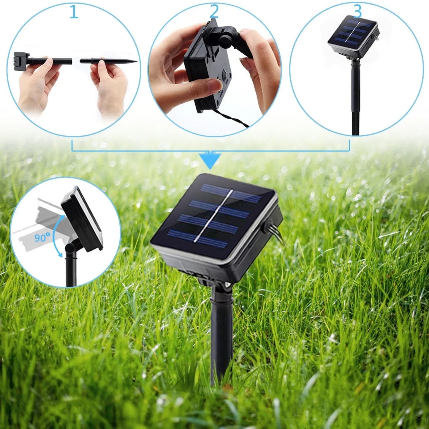 Floroux – Lampes de jardin à énergie solaire