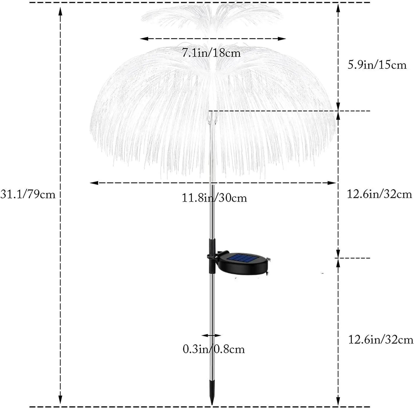 Floroux – LED Méduse Luminaires de Jardin