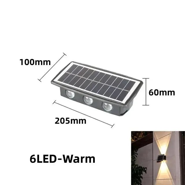SunGlare – Lampe murale solaire extérieure