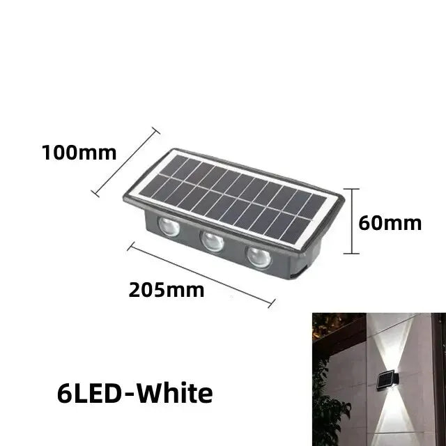 SunGlare – Lampe murale solaire extérieure