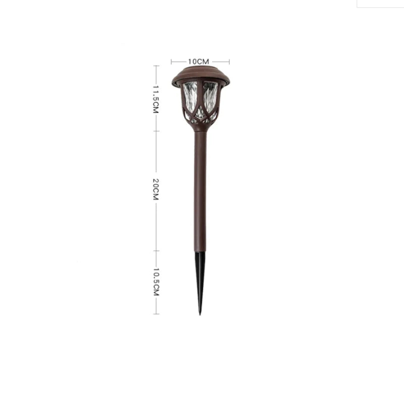 Floroux | Élégante lampe de sol solaire pour jardin et chemins