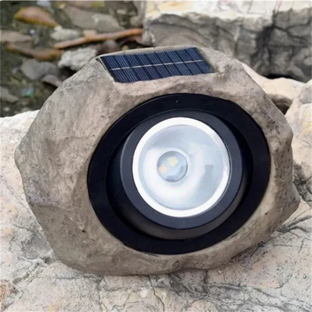 Rock Light - SolarStone - Lampadaire de jardin étanche - Éclairage de chemin