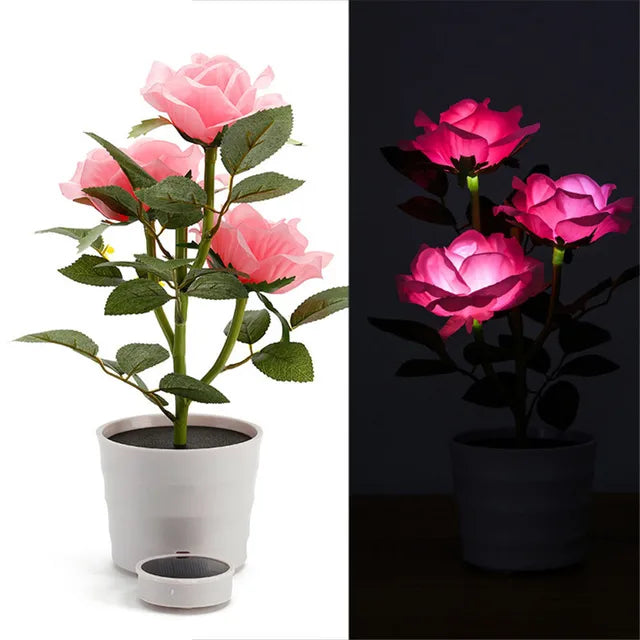 Floroux - Solar candélabre à roses