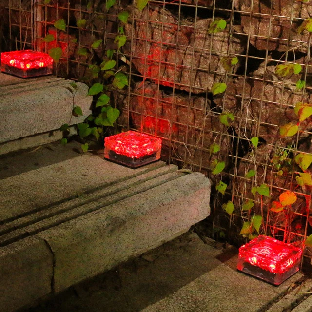 Solar Ice Cube Lumières de jardin extérieures