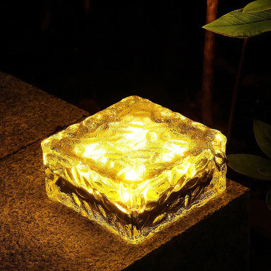 Solar Ice Cube Lumières de jardin extérieures