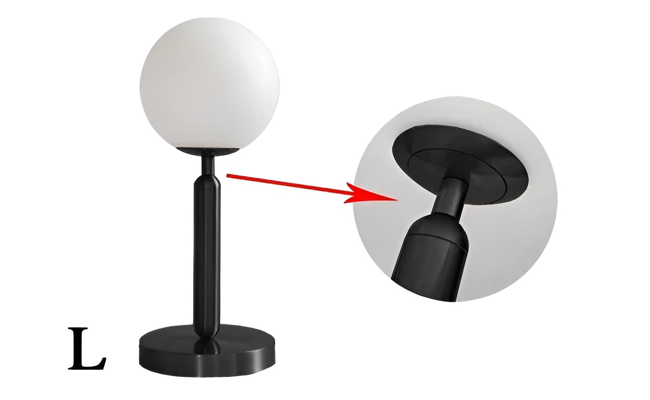 SphereShine Luxe Lampe de Table en Verre & Laiton – Élégance et LED