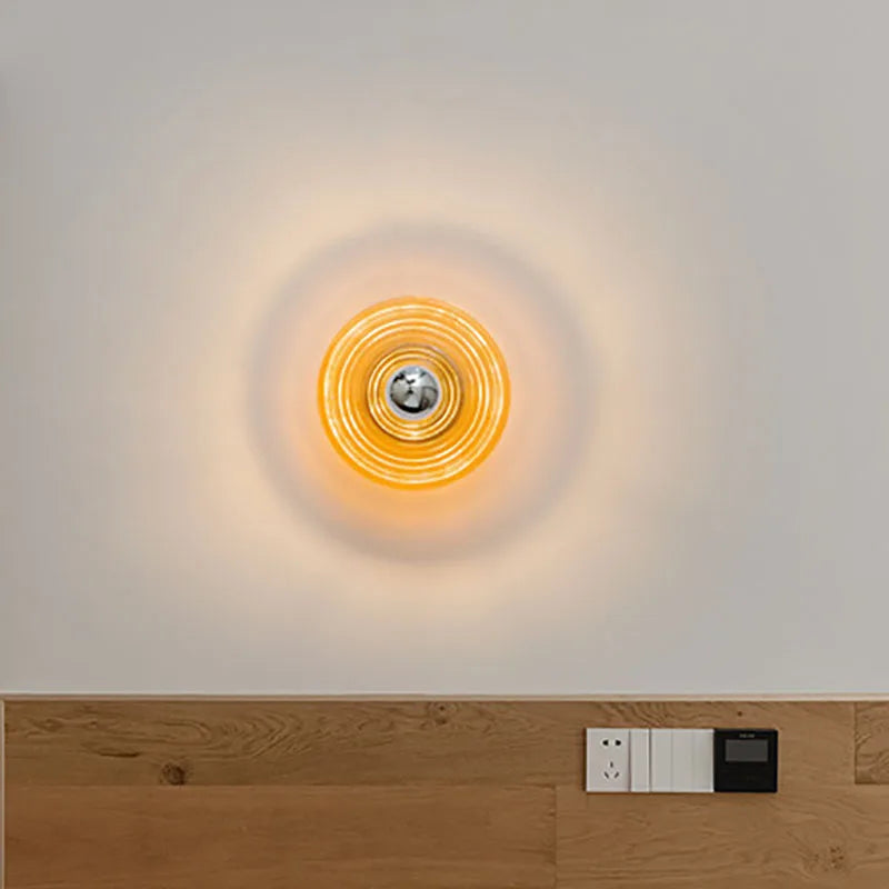 Floroux appliques murales en verre LED