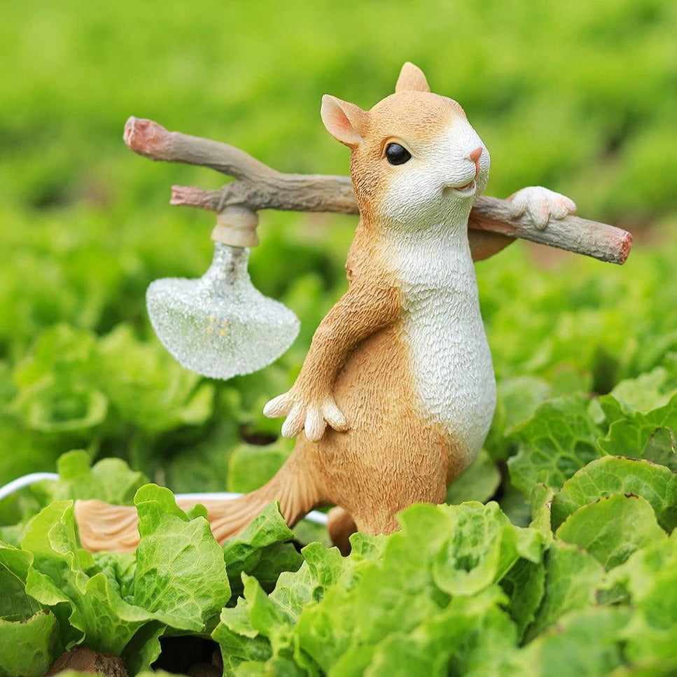 Floroux Lampe de table écureuil | Design ludique | Éclairage LED | Décoration charmante pour la maison