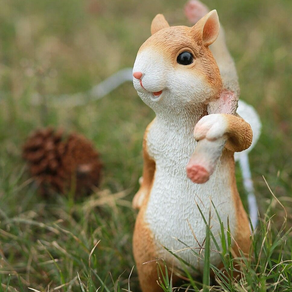 Floroux Lampe de table écureuil | Design ludique | Éclairage LED | Décoration charmante pour la maison