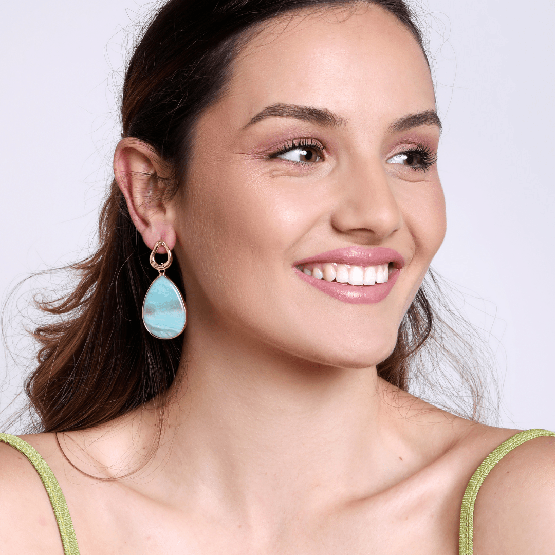 Amara Boucles d'oreilles – Bijoux Amazonite Tropicale