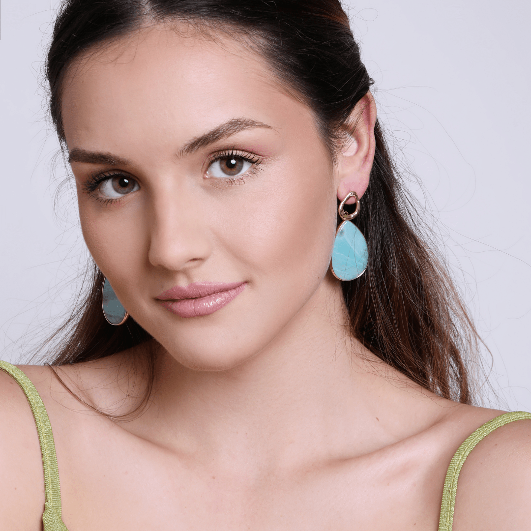 Amara Boucles d'oreilles – Bijoux Amazonite Tropicale