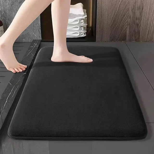 Floroux - Tapis de bain corail velours