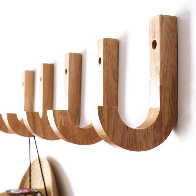 Timeless birch wood wall hangers Floroux | Minimalist design | Practical and decorative