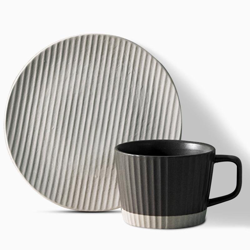 ElegantSips – Ensemble de Tasses à Café en Pierre avec Cuillère