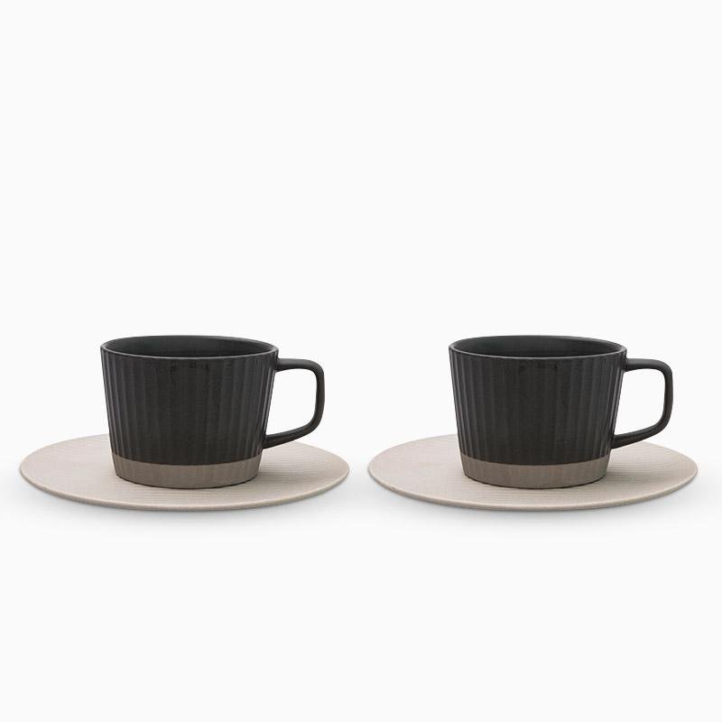 ElegantSips – Ensemble de Tasses à Café en Pierre avec Cuillère